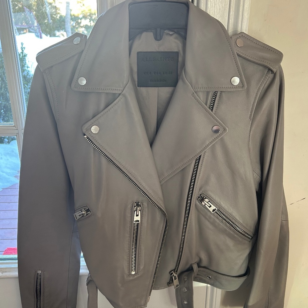 All Saints leather jacket